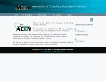 Tablet Screenshot of acen.org.na